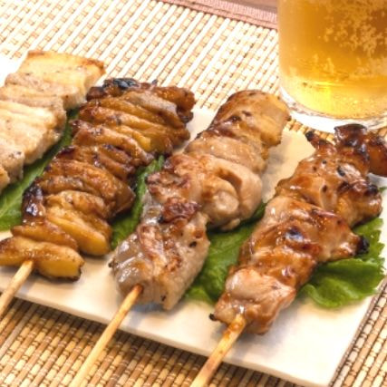 へべすソルトのシーズニングに合う焼き鳥の調理イメージ画像